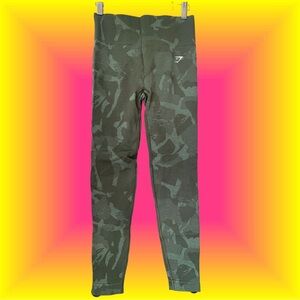 Savanna Green Adapt Camo Seamless Leggings from Gymshark